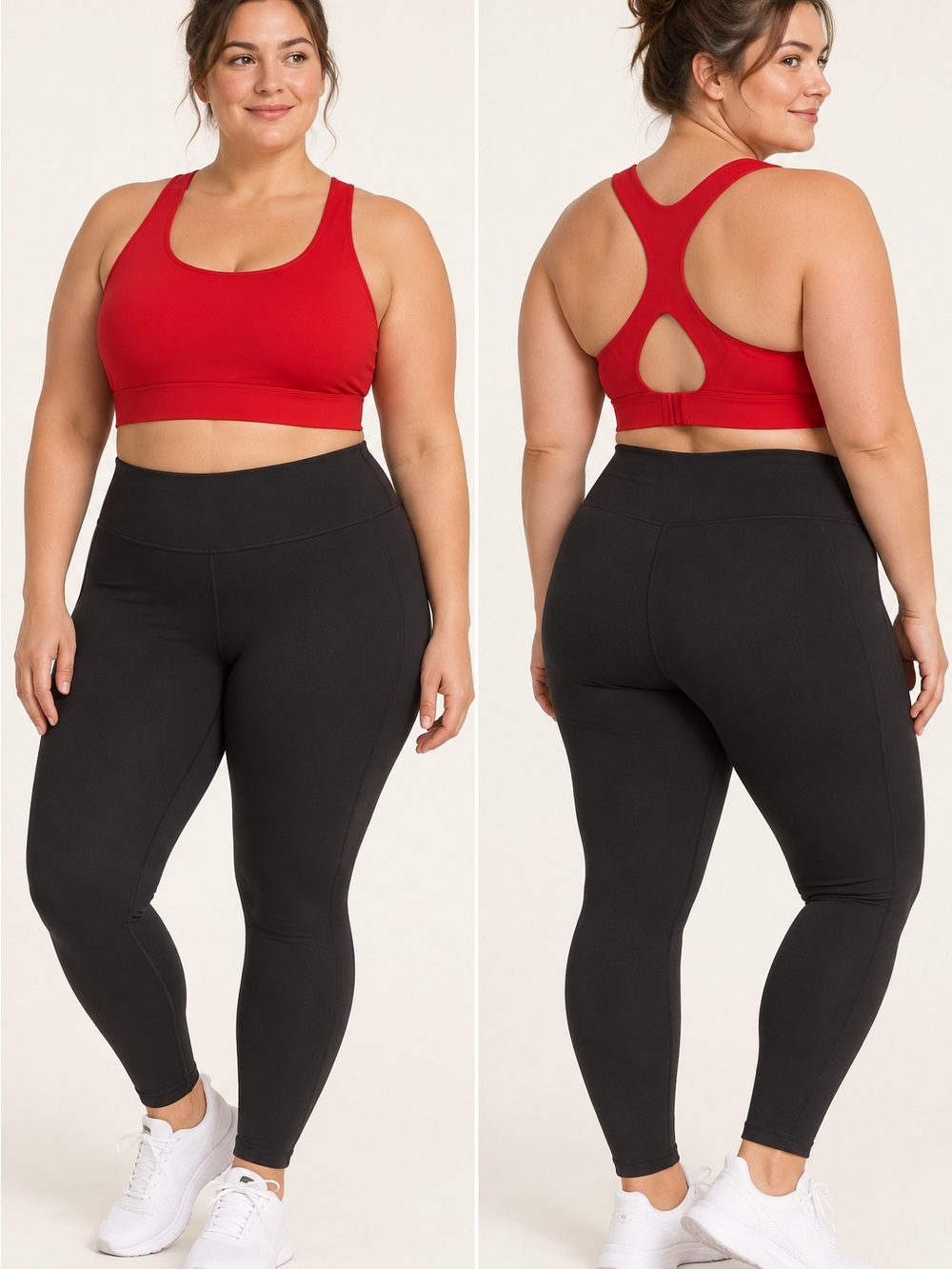 Athleta Ultimate Bra D-DD+ Red 1X Medium Impact Racerback